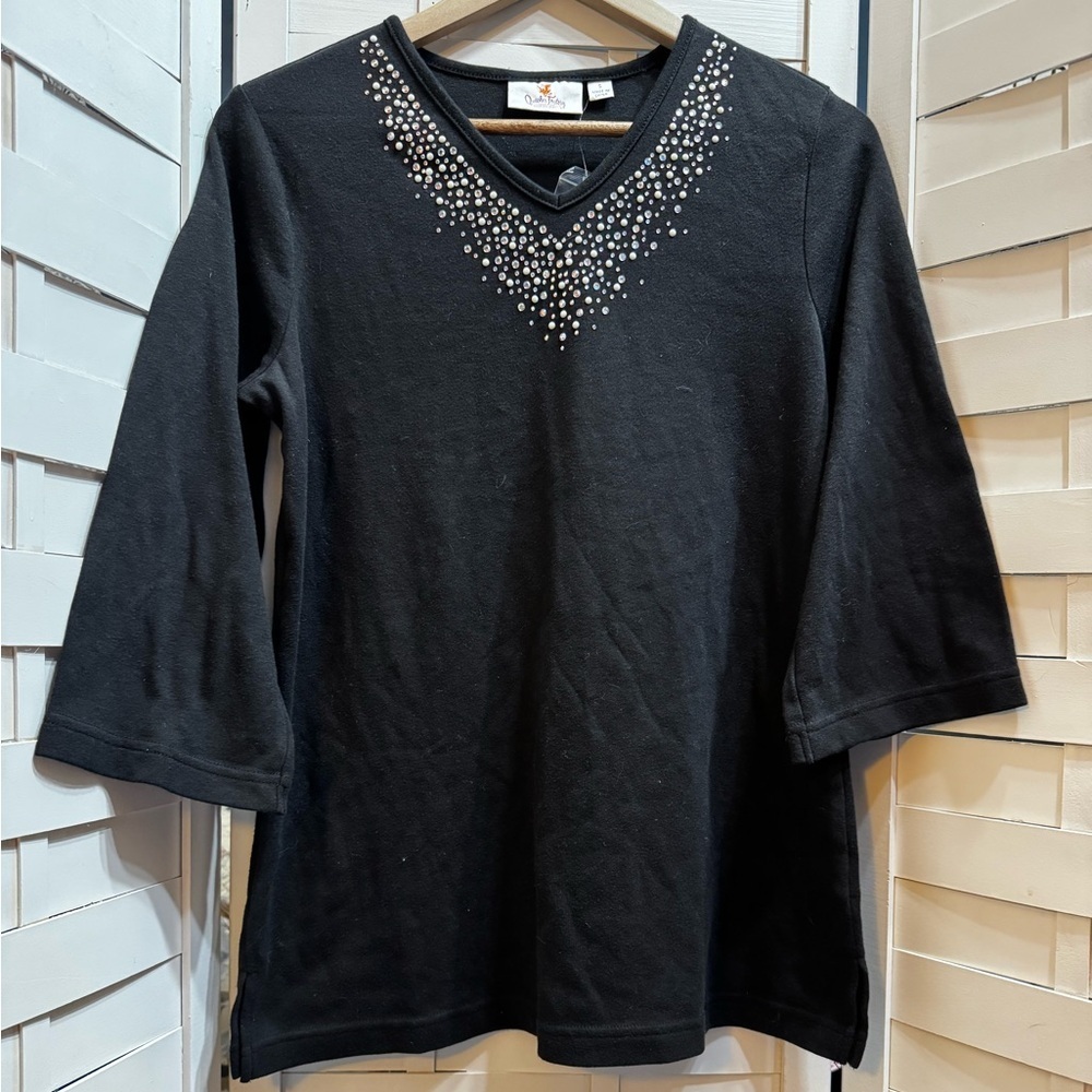 Quacker Factory Bejeweled Top